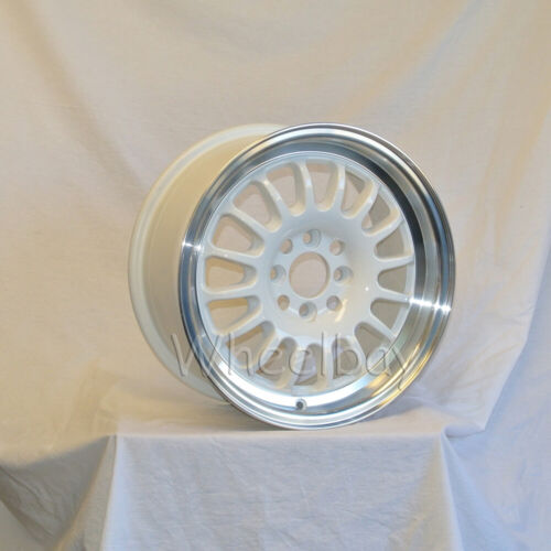 4 ROTA WHEELS TRACK R 15X7 4X100 40 67.1 RYL WHITE LAST SET - Photo 1 sur 4