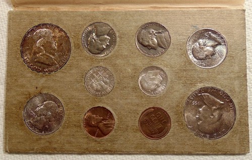 1955 Mint Set in the Original packaging and Coins in the CardBoard Holders