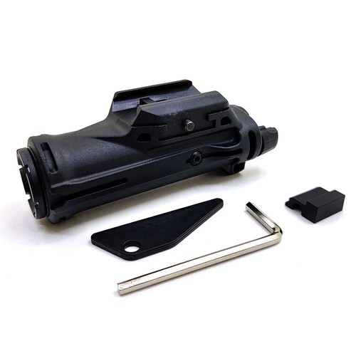 LED Pocket Flashlight Camping Lamp Tactical Torch Fits For 20mm Picatinny Rail - Picture 4 of 13