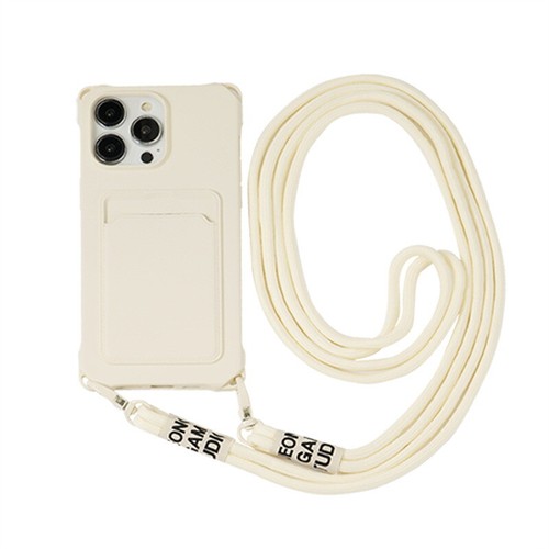 For iPhone 16 Pro Max 15 14 13 12 11 Soft Card Slot Crossbody Lanyard Case Cover - Picture 31 of 31