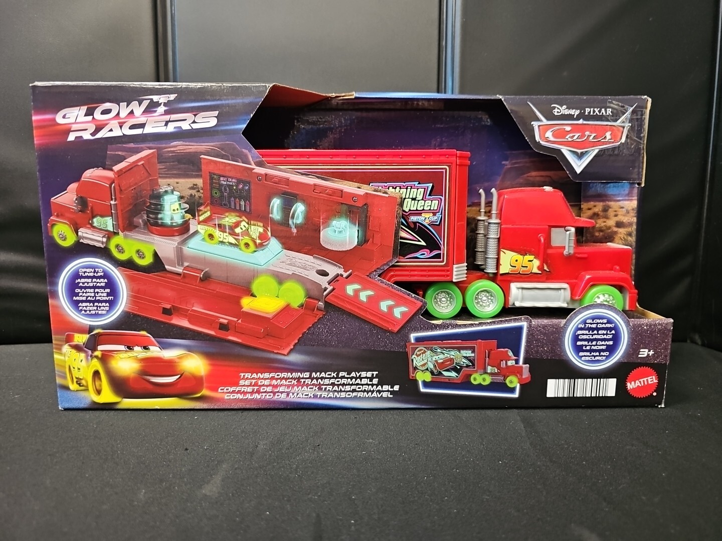 Disney Pixar Cars Glow Racers Mack Hauler 2023 New In Box 