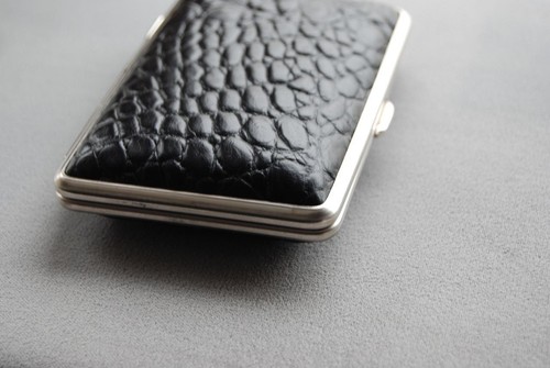 Estuche de bolsillo de cuero negro Gator - Imagen 3 de 7