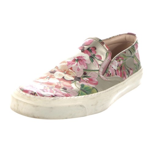 Gucci GG Supreme Monogramm Blooms Slipper niedrige Turnschuhe Damen Gr. 39,5 rosa - Bild 5 von 6