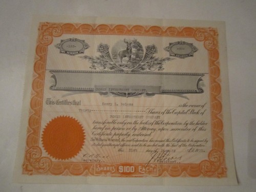 3 1920 POWER INVESTMENT COMPANY STOCK CERTIFICATES - TUB BN9 - Picture 3 of 6