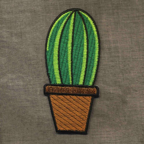 Aufnäher Kaktus 03 Patch Bügelbild Abzeichen Aufbügler Applikation - Picture 4 of 10