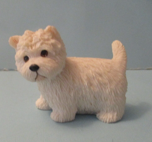 West highland white terrier  2 1/2 " white ceramic Figurine England 1999