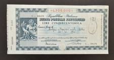 Repubblica Italiana Buono Postale Fruttifero 500000 Lire Anno 1979