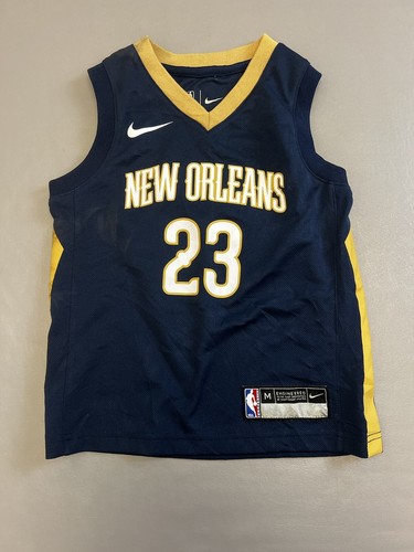 Nike New Orleans Pelicans Anthony Davis #23 NBA Jersey Youth Medium 5/8 Blue Top