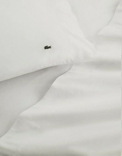 Juego de sábanas Lacoste White King 4 piezas nuevo en paquete - Imagen 1 de 11