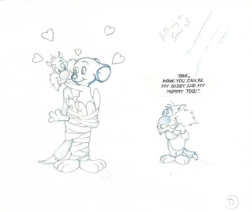 Looney Tunes Hippety's Mummy Silvestre Gato Looney Tunes Prueba Celular + ¡Arte de Diseño! - Imagen 3 de 4