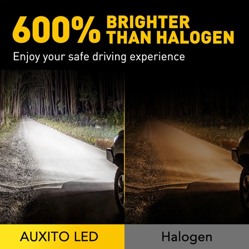 Kit de bombillas de faros LED AUXITO H11 H8 H9 haz alto bajo súper brillante 6500K CANBUS - Imagen 2 de 12