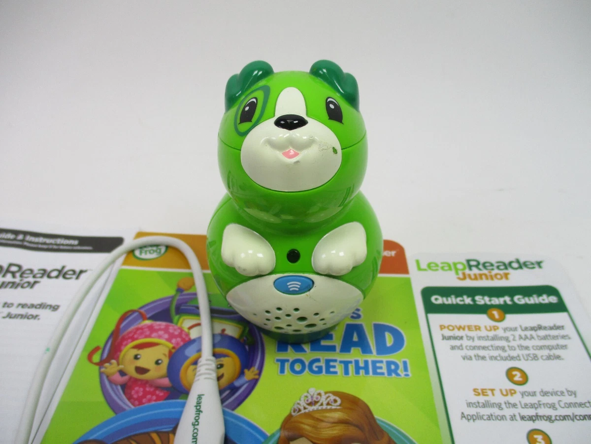 Leap Frog Tag Leapreader Junior Jr. Book Pal Reader Scout Green with USB  Cable | eBay