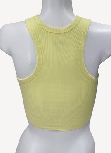 Camiseta sin mangas corta acanalada amarilla Wild Fable para mujer XXS NUEVA CON ETIQUETAS - Imagen 7 de 10