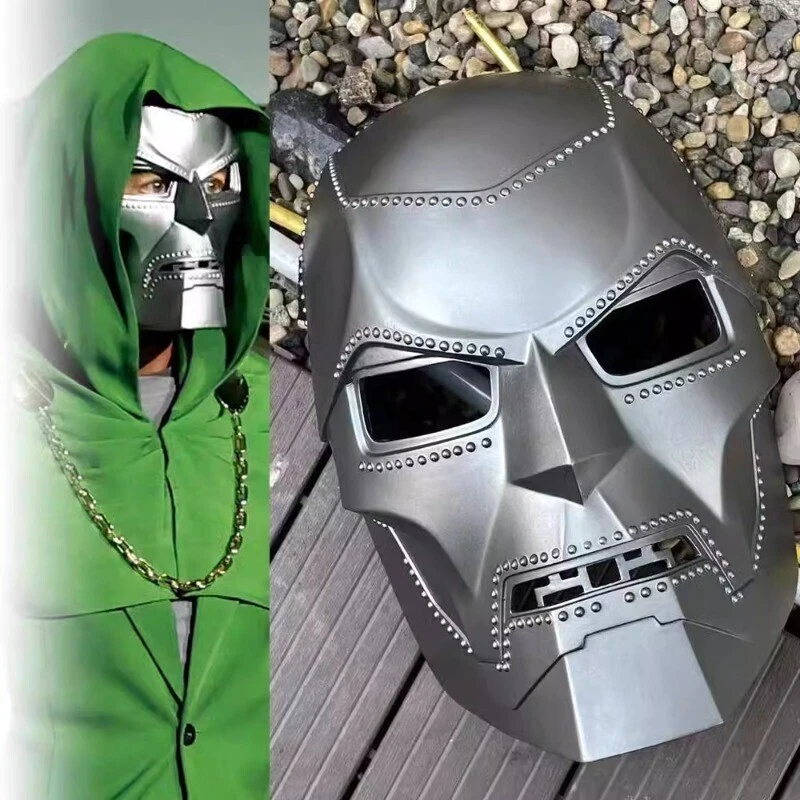 Victor Von Doom Doctor Doom Cosplay Resin Mask Sliver Helmet Halloween Prop Gift - Image 2 of 4