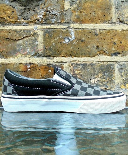 3 Pewter Scarpe Off Slip Vans Nuovo The Uk On Eur Black Black Scarpe 35 Classic fPqzXAwxx