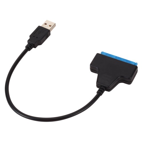 USB 2.0 auf zu SATA Adapter Kabel 22 Pin Für 2,5" Festplatte PC Laptop HDD SSD - Bild 5 von 8