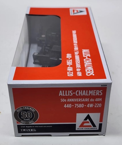 Allis-Chalmers 440 7580 4W-220 Tractor Set 50th Ann Black Chase Unit Ertl 1/64 - Picture 9 of 11