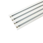 4-track Rail for Vertical Blinds or Curtains, inside, outside mount, Custom Size