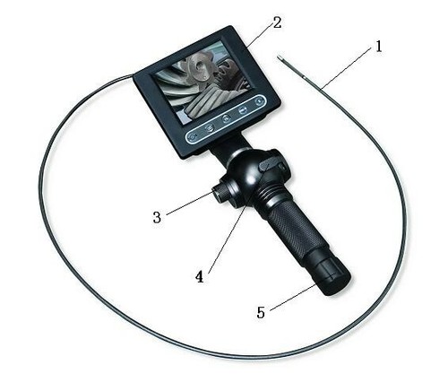 2.8mm Diameter 2m 2-way Articulating Borescope Videoscope Aircraft PT6 Engines - Picture 2 of 12