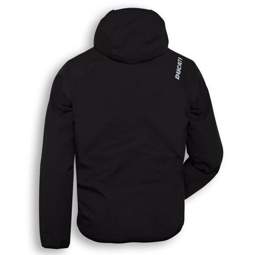 DUCATI CITY Regenjacke Kapuze Jacke RainJacket schwarz NEU - Picture 2 of 3
