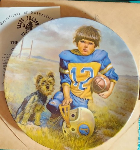 The Quarterback Gregory Perillo Limited Edition Vintage Collectible Plate T7500 - Picture 1 of 7