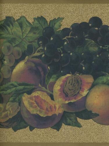 DARK FRUIT TAN TRIM WALLPAPER BORDER