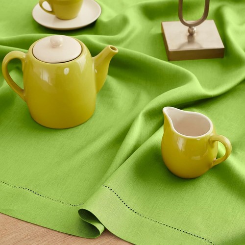 100% Pure Linen Rectangular Tablecloth 60x90 - Ideal for Spring Celebrations - Picture 4 of 8