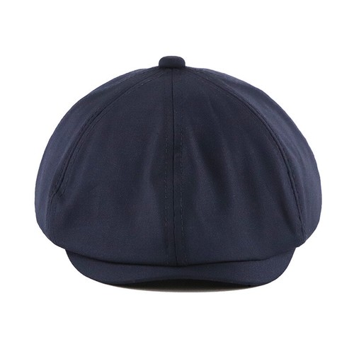 Berretto uomo tinta unita casual tesa corta berretto piatto newsboy cappello cabbie panettiere ragazzo vintage - Foto 3 di 7