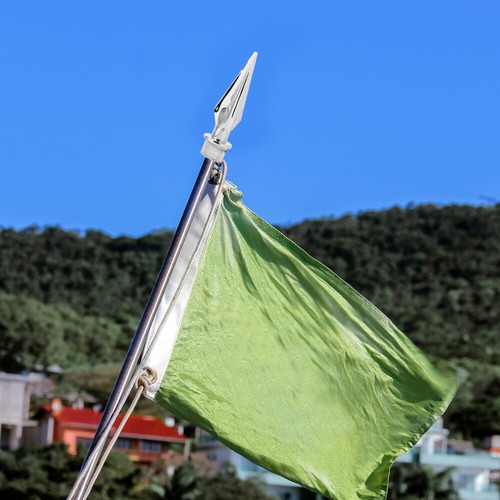 2 à prix réduit Pcs 2pcs Set Conference Flagpole Fahnenmastständer Fahnenkopf Topper