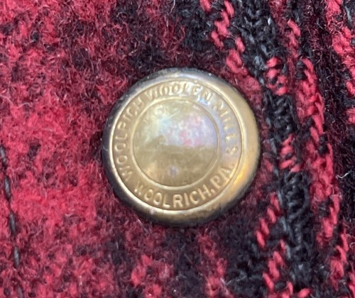 Vintage 40s XL (size 46) Woolrich 503 Mackinaw Buffalo Plaid Wool Hunting Jacket - Picture 5 of 11