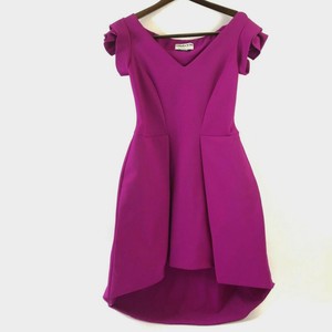 Chiara-Boni-Womens-Lione-Pleated-Jersey-Cocktail-Dress-Fuscia-Pink-Size-46-12