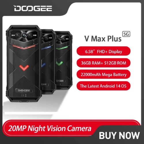 Teléfonos móviles robustos Doogee V Max Plus 5G 36GB+512GB Android 14 200MP 22000mAh 6,58" - Imagen 2 de 24