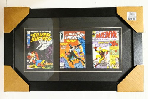 Classic Marvel / DC Comics Framed Wall Art 20x12" 4 Sets Spiderman Avengers MORE - Picture 2 of 5