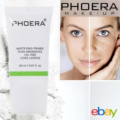 PHOERA PRIMER GESICHT MAKEUP BASIS FIXER ÖLFREI LANG ANHALTENDER PORENMINIMIERER 24ML