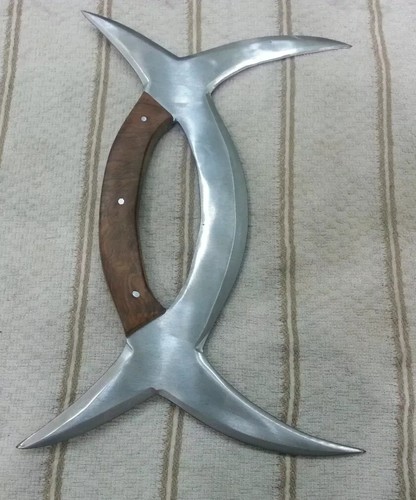 Custom hand made Beautiful Real Steel Deer Horn Knife 2 Pair With Leather Sheath - Picture 3 of 4