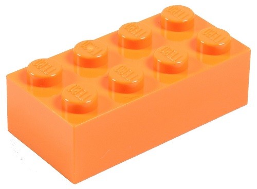 ☀️NEW! Lego 2x4 Bricks 400 Count, 5 Assorted Colors RED Orange Yellow Blue Green - Picture 4 of 6