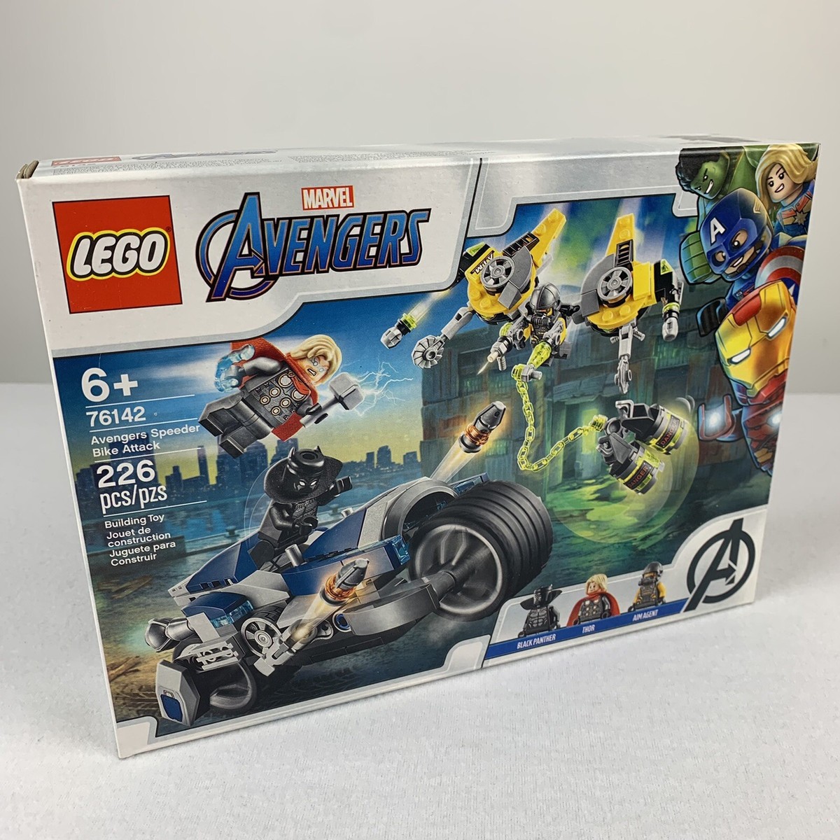 LEGO Marvel Avengers Speeder Bike Attack 76142 RETIRED Sealed 226