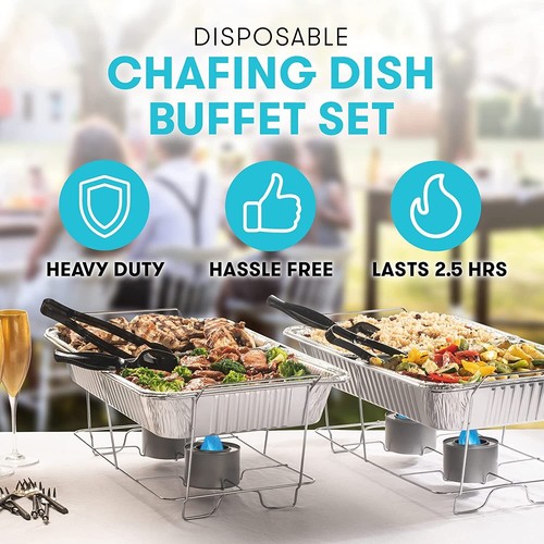Juego de 33 calentadores de alimentos desechables para fiestas juego de buffet - Imagen 2 de 7