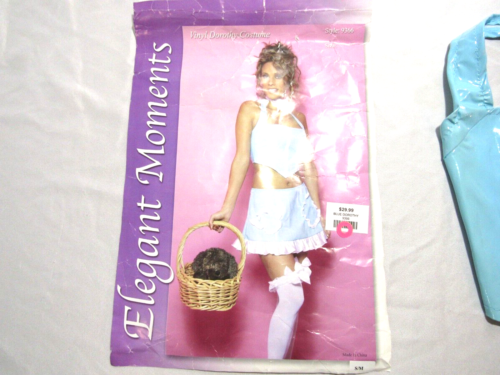 Elegant Moments Sexy Dorthy Vinyl Blue Adult 2pc. Costume Halloween Size Small - Picture 11 of 12