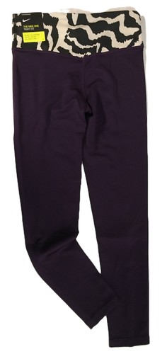 Nike Big Girls Violet/Zebra Glow in the Dark Legging DA0901 525 size S - Picture 3 of 18