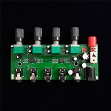 Stereo four-channel audio input mixed into one stereo output board