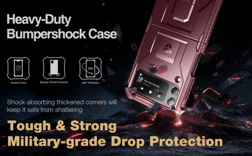Dexnor Coque Intégrale Antichoc pour Samsung Galaxy Z Flip 3 Béquille Intégrée - Photo 54 sur 60