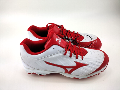 Mizuno Women's 9 Spike Advanced Sweep 3 Softball Shoes Red White Size 11.5 - Picture 3 of 10