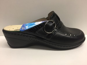 Ciabatta Donna Nero Scarpe C32205 Original Pantofole Slippers Pelle Robert Shoes dPxqwO