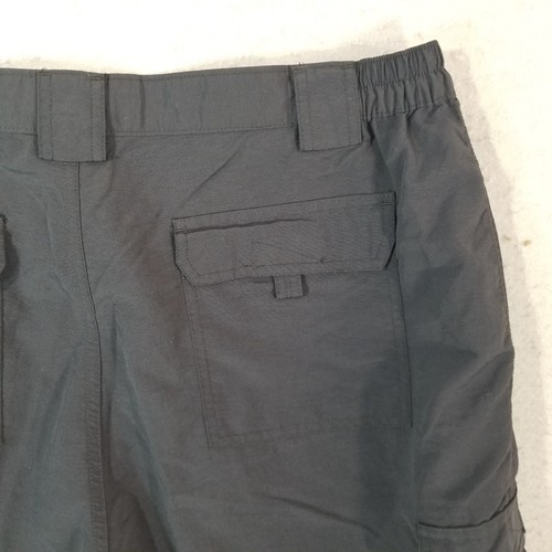 Reel Legends cargo shorts men's XL extra large black nylon comfort waist fishing - Picture 10 of 14