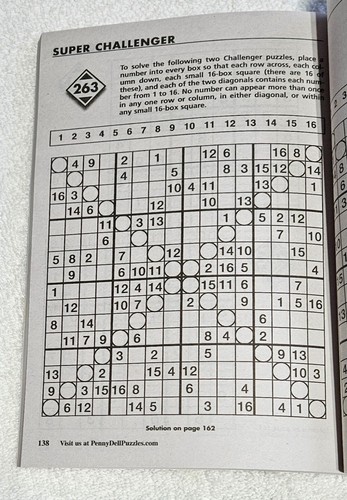 Lot 4 Penny Press Dell Extreme Sudoku Puzzles Easy Med Hard Challenger 95 96 - Picture 11 of 20