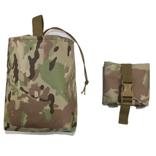 Tactical Folding Recycling Bag Sundry Storage Bag Molle Accessory Bag Waist Wag - Picture 13 of 14