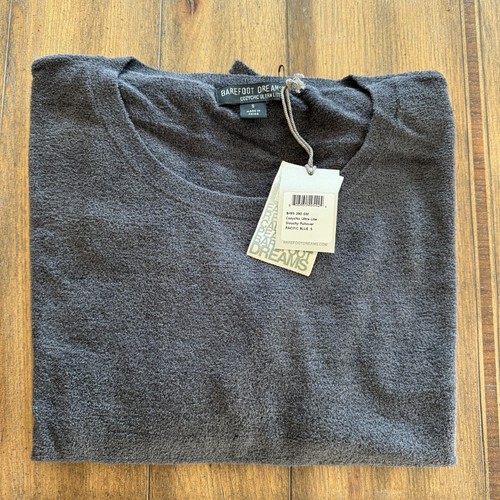 Neu 115 $ Barefoot Dreams CozyChic ultraleichter lässiger Pullover, pazifikblau, S - Bild 2 von 2