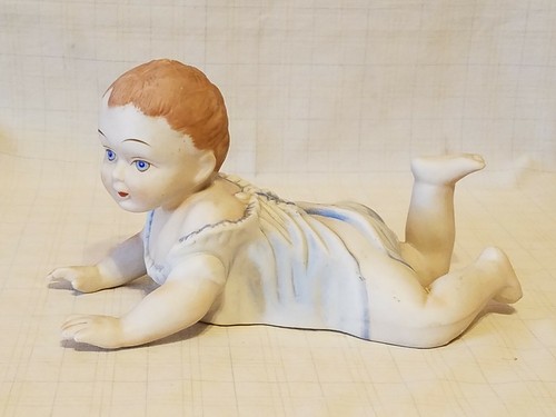 Vintage Bisque Porcelain Piano Baby - Picture 4 of 10