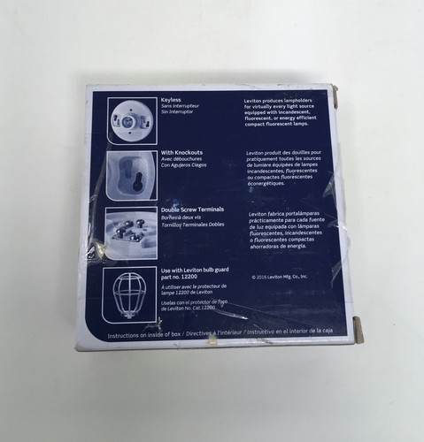 Leviton 49875 B01-09875-000 1-Piece Keyless Top Wired lamp Holder, 660 W - Picture 2 of 8